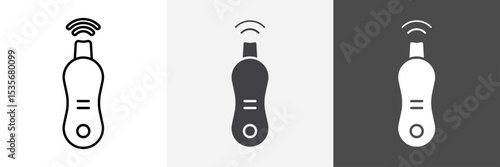 Ultrasonic face skin scrubber icon set vector art