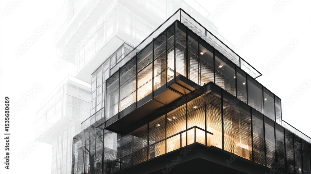 Modern building facade Modern building facade