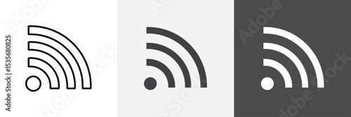 Wifi icon set vector art