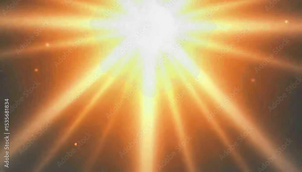 Obraz premium Radiant sunlight beams with golden tones creating a powerful and uplifting atmosphere 