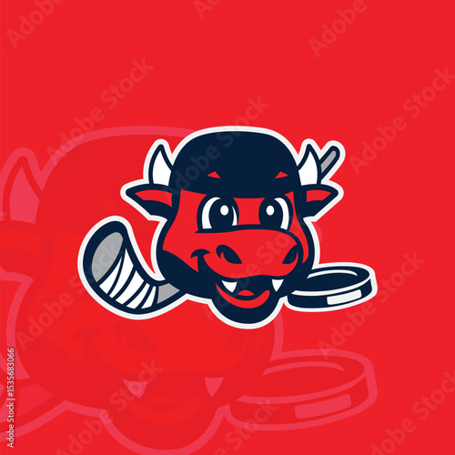 Hockey Mascot logo