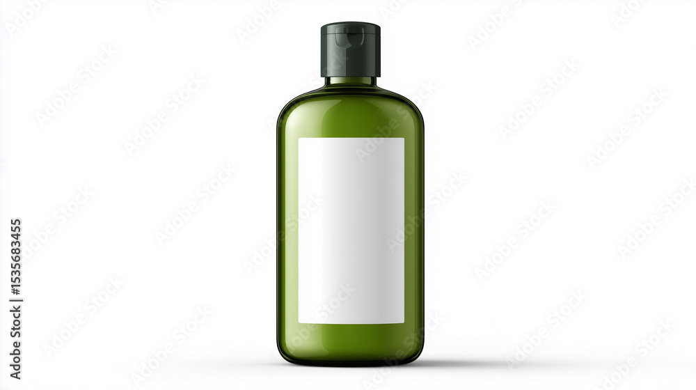 Green bottle product mockup for luxury branding Green bottle product mockup for luxury branding