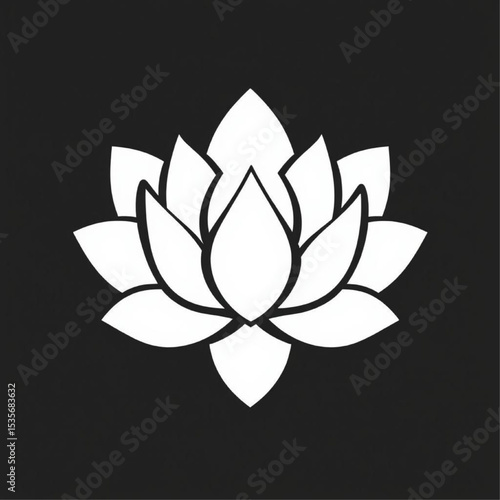 Elegant Lotus Blossom Symbol