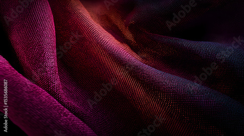 Dark red fabric texture elegant draping luxurious design textile background