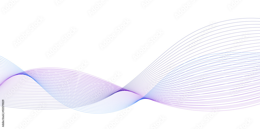 Fototapeta premium Abstract wave background with blue line pattern. Futuristic wave pattern. technology Dynamic concept. Vector illustration