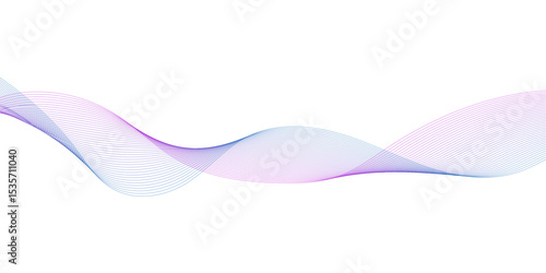 Abstract wave background with blue line pattern. Futuristic wave pattern.  technology Dynamic concept. Vector illustration