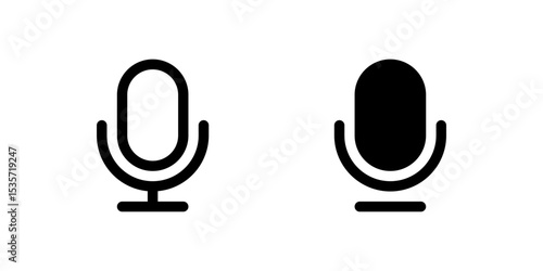 An icon showing the top view of a condenser microphone, useful for audio equipment, recording, and broadcasting layouts.