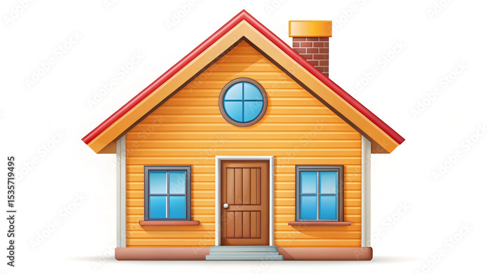 Charming 3D Render of a Cozy Little House Perfect for Home Design Inspiration Charming 3D Render of a Cozy Little House Perfect for Home Design Inspiration