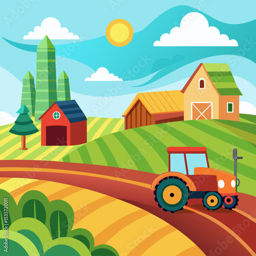 farm in the countryside