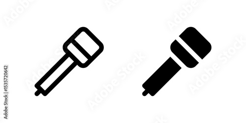A variant of the dynamic microphone icon, suitable for event management, presentations, and audio system visuals.