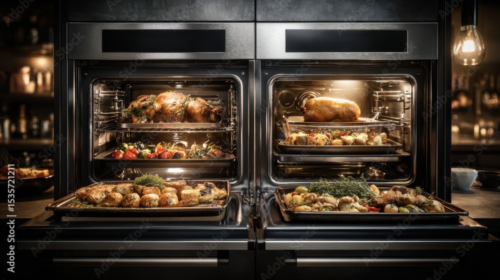 Sensor ovens cooking with precise portions and digital cooktops meal tray view : Food Technology
Sensor ovens cooking with precise portions and digital cooktops meal tray view : Food Technology