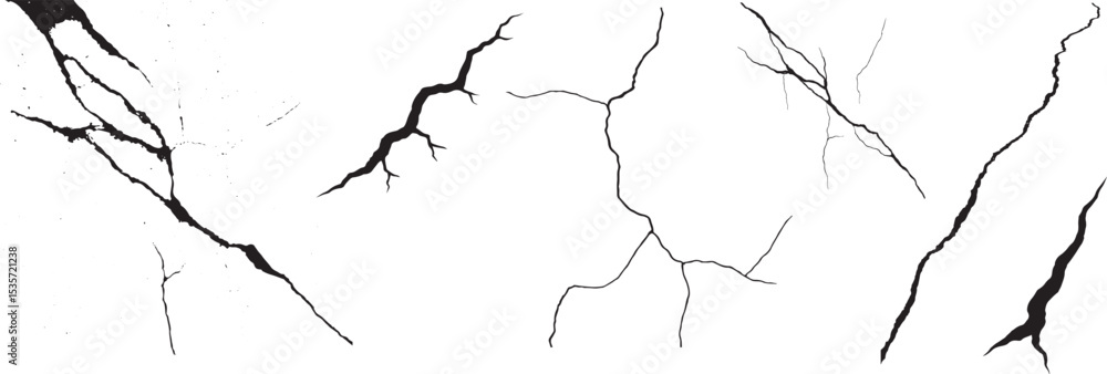 Obraz premium Abstract cracks pattern for backgrounds, Cracked surface design texture graphic