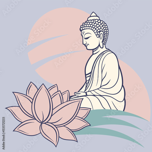 Beautiful photo for happy Vesak day Buddha Purnima