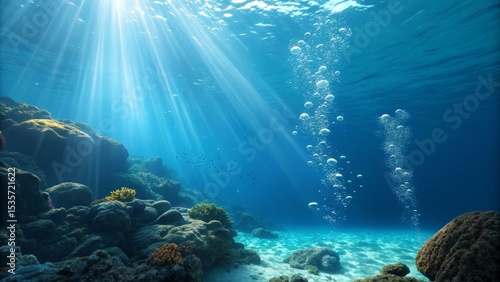 Sunbeams Illuminate Underwa...
