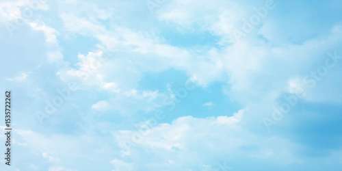 Daylight blue soft clouds, light sunny effect on the blooming white background, sunlight spots on the natural, beautiful spring season clear fresh mind change banner use wallpaper 