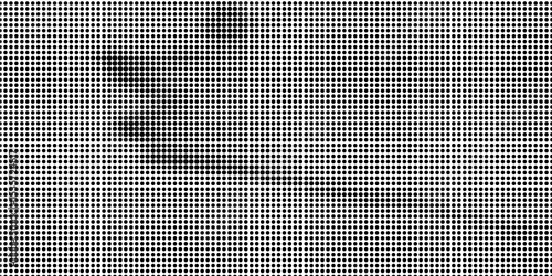 Halftone faded gradient texture. Grunge halftone grit background. White and black sand noise wallpaper. Retro pixilated vector illustration. EPS10