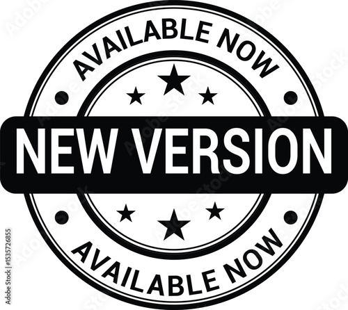 New Version Available Now Badge – Update Release Icon Download
