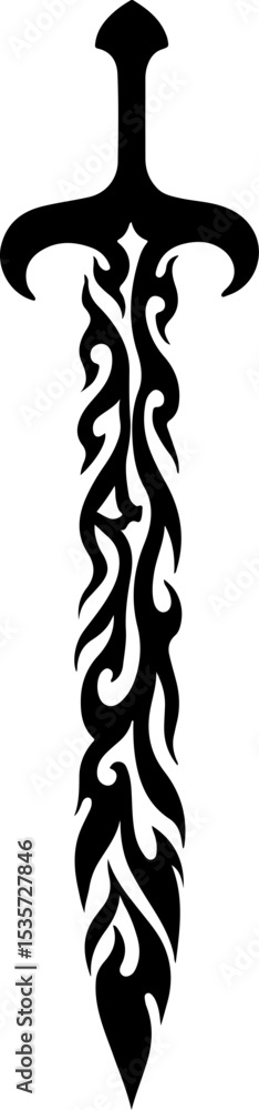 Obraz premium Tribal Skull and Abstract Tattoo Designs