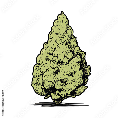Vector Cannabis Marijuana Dispensary Bud Nug, Cannabis nug