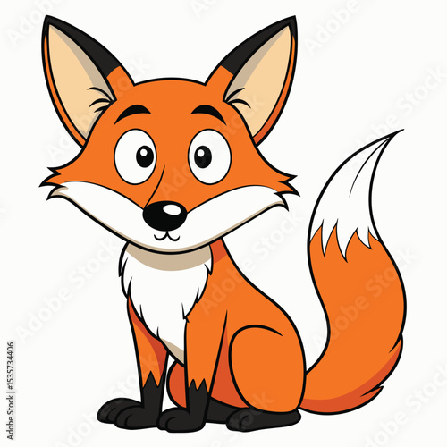 A cunning fox, alert and listening, its ears twitching to unseen sounds.