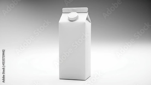 Wallpaper Mural Blank white carton on a plain background. Minimalist style. Torontodigital.ca