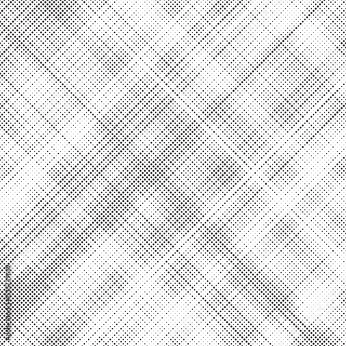 Grunge halftone gradient texture. Faded grit noise background. Sandy gritty wallpaper. Retro pixelated backdrop. Black and white anime or manga comic overlay. Vector graphic design textured halftone