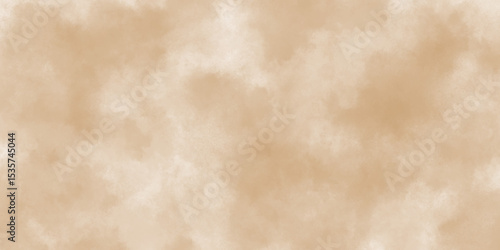 Watercolor of light brown dust explosion beige textured background with rough subtle distressed and grunge powder stains for vintage design, soft and smooth texture with designs element.
