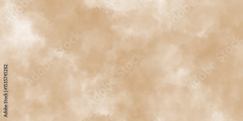 Watercolor of light brown dust explosion beige textured background with rough subtle distressed and grunge powder stains for vintage design, soft and smooth texture with designs element.