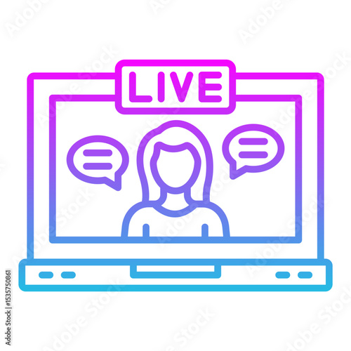 Live streaming Icon