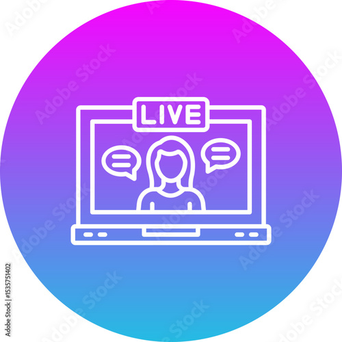Live streaming Icon