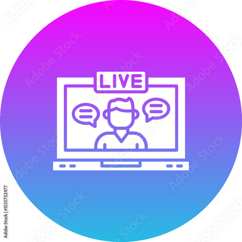 Live streaming Icon
