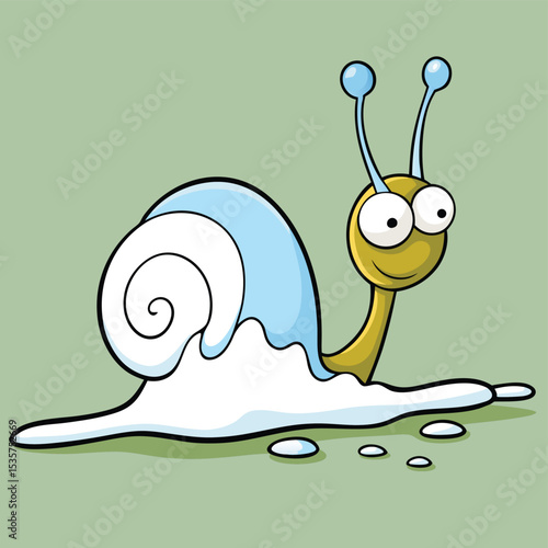 Tiny snail slowly leaving a trail of slime, moving deliberately on a surface.
