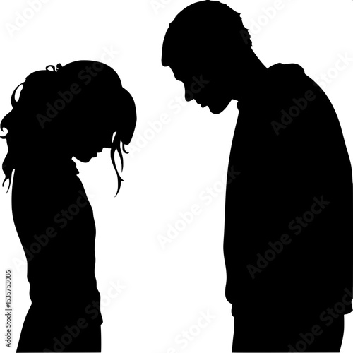 Sad people vector
