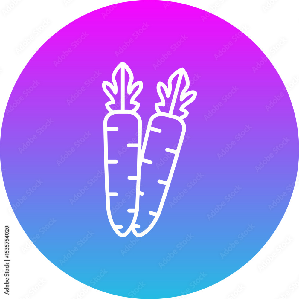 Obraz premium Carrot Icon