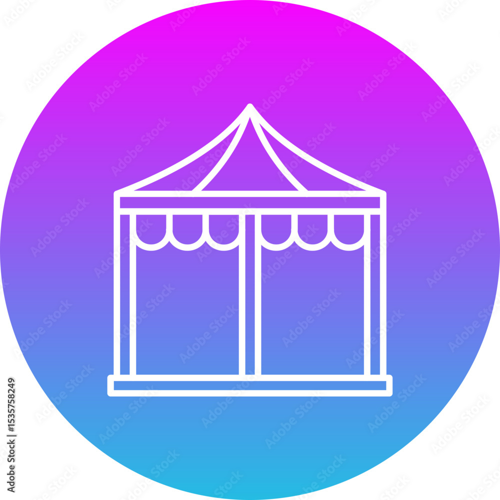 Obraz premium Event tent Icon