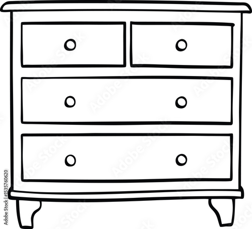 set of furniture black silhouette on white background