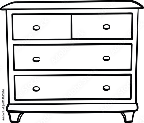 set of furniture black silhouette on white background