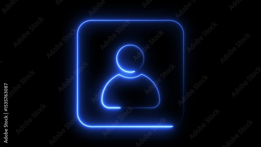 Glowing neon line person or people sign animation background. User or profile or avatar icon. Person or people sign avatar icon animated. Glowing neon line person or people sign animation background. User or profile or avatar icon. Person or people sign avatar icon animated.