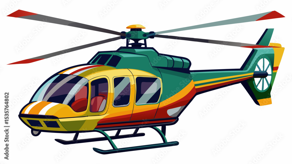 Fototapeta premium helicopter flying in the sky