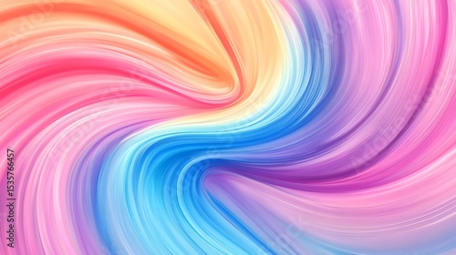 Vibrant Swirl Pastel Rainbow Color Texture Background for Design Projects