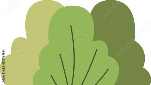 Diverse Green Foliage Elements