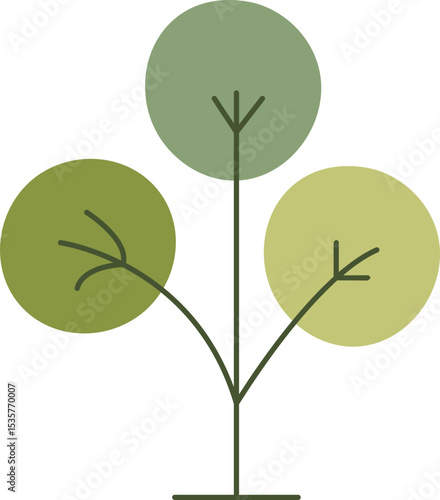 Diverse Green Foliage Elements