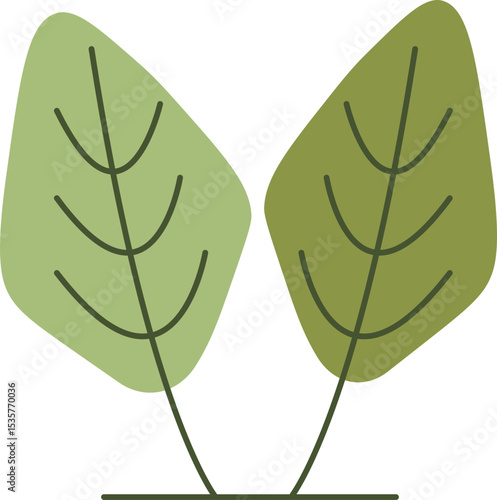 Diverse Green Foliage Elements