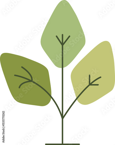 Diverse Green Foliage Elements