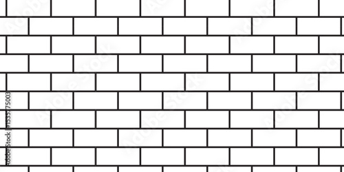 white brick wall texture and solid bricks seamless pattern background.	
