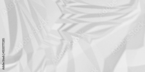 White crumpled paper Blank white crumpled and creased paper poster.	