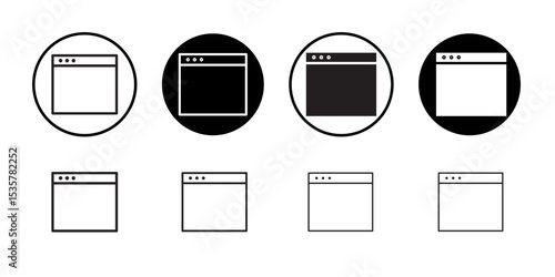 A B test icon Thin line illustration set vector