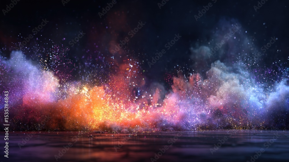 Fototapeta premium Abstract colorful explosion