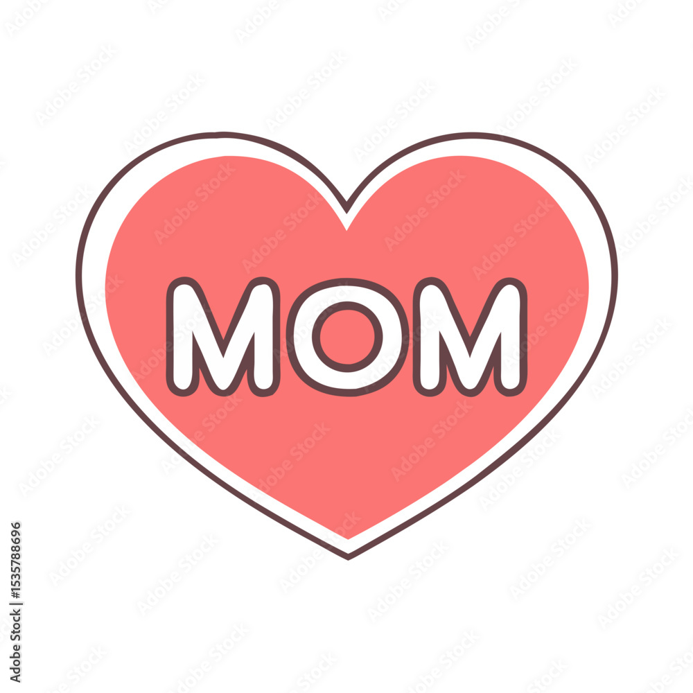 A Heartfelt Tribute to Mother A Symbol of Love and Appreciation colorful vector icon A Heartfelt Tribute to Mother A Symbol of Love and Appreciation colorful vector icon