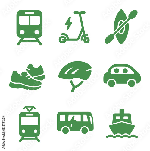 Legal Document Icons Grid. Flat icon set of legal research and analysis: magnifying glass, law journal,